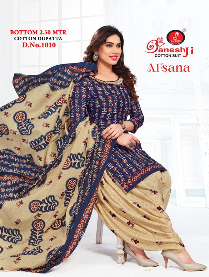 Afsana Vol 1 By Ganeshji Printed Cotton Dress Material catalog